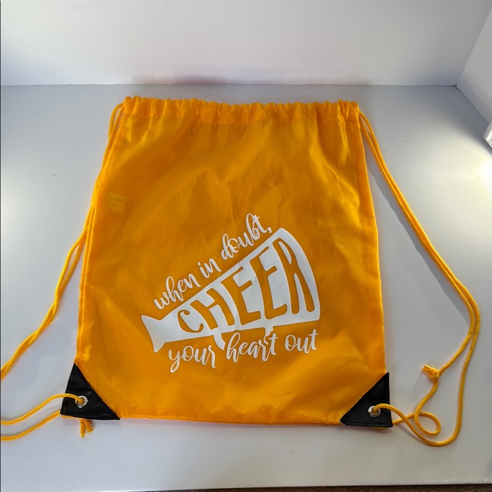 Cheerleader Drawstring Backpack, excellent condition!